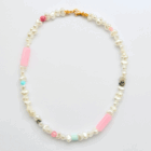 Naszyjnik z koralików i kamieni naturalnych